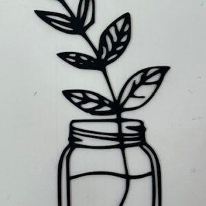 Leaf in jar